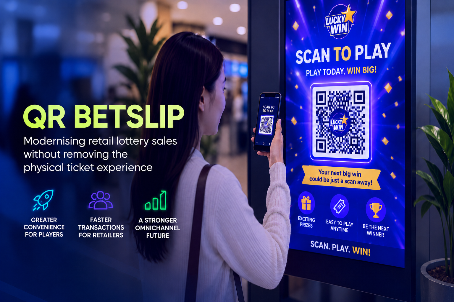 ALOT Systems Introduces QR Betslip and Scan to Play for Retail Lottery